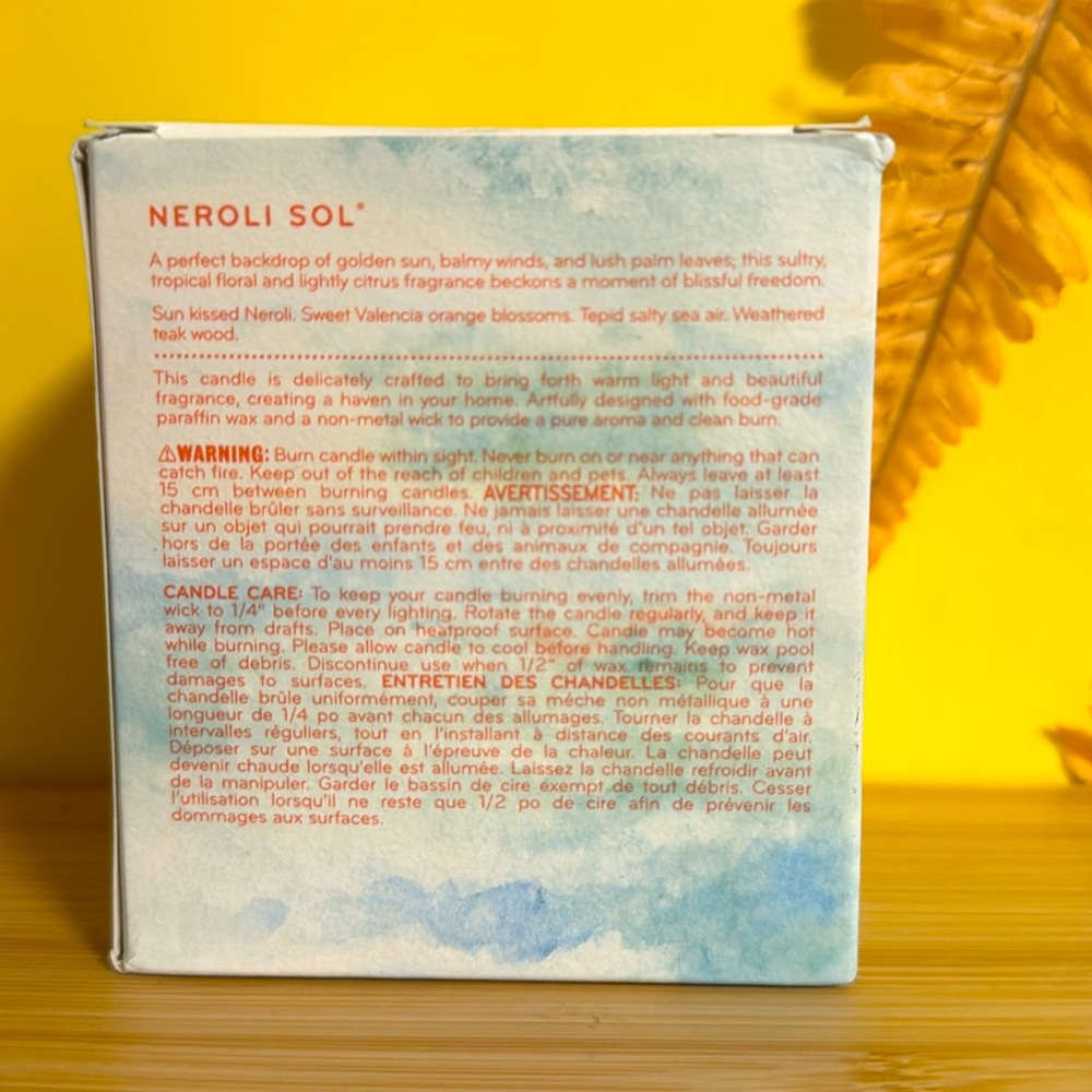 Thymes Neroli Sol Aromatic Candle  212g 7.05oz - Picture 5 of 7